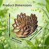 Servilletero de madera estilo nórdico con diseño creativo hueco, estante de almacenamiento de servilletas para mesa de cocina, adecuado para decoración del hogar y cafetería