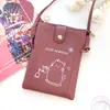Bolsa para Teléfono Móvil Bolso Cruzado para Mujer 2025 Nueva Versión Coreana Lindo Casual Más Fácil de Combinar Mini Bolsa Pequeña Billetera Bolso de Hombro