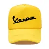 Serie de estampado de letras Vespa grupo de gorra de red de esponja estudiantes compran gorra de pico de pato impresión de LOGO personalizado moda hombres y mujeres
