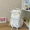 Mochila Escolar Estilo Healing com Bolinhas Coloridas Macaron para Meninas do 3º ao 6º Ano, Adequada para a Aula e Passeios, Mochila Leve