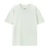 69000 Algodão Penteado 220g Camiseta de Marca da Moda com Logo Estampado Solta Tamanho Grande Gola Redonda Camiseta Masculina