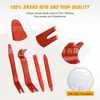 Kit de 5 piezas de herramientas para quitar molduras de audio de coche anti-rayaduras para panel de puerta, tablero de audio, rojo