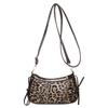 Bolso de Hombro Estilo Occidental Retro con Estampado de Leopardo Transfronterizo Estilo Coreano Lazo Moda 2025 Nuevo Texturizado Primavera