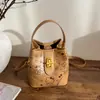 Bolso Pequeño Transfronterizo Estilo Nuevo para Mujer 2026 Bolso de Mano de Dibujos Animados de Moda Bolso Cubo Versátil Elegante con Textura Bolso de Hombro Cruzado