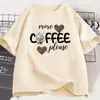 Camiseta Retrô Casual de Manga Curta Livros e Café para Homens e Mulheres Presente para Amante de Livros e Café Top de Manga Curta Dia