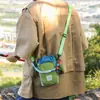 Bolsa de ombro esportiva com cordão, bolsa para garrafa de água para caminhada ao ar livre, bolsa transversal leve para o dia a dia, bolsa de ombro portátil para celular para ciclismo