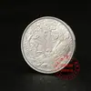Venta al por mayor de fábrica Serie siete pirata americano Colección de monedas conmemorativas Calavera de Morgan Pulpo Plata al contado al por mayor