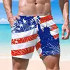 Serie de Banderas Nacionales Patrón Transfronterizo Europeo y Americano Impresión Digital 3D Moda Masculina Deportivos Casuales Playa Shorts de Cinco Puntos Venta al por Mayor
