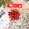 Nuevo Juego de Adornos de Copo de Nieve para Árbol de Navidad, Copos de Nieve de Plástico para Accesorios de Decoración Festiva