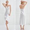 Camisola de Verano de Venta Caliente Transfronteriza Estilo Puro Deseo para Mujer, Ropa de Dormir Larga para Casa, Bata de Tallas Grandes