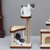 1:12 casa de muñecas casa de muñecas mini muebles escena miniatura simple liso en blanco estructura para trepar gatos