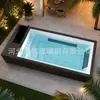 Piscinas prefabricadas de fibra de vidrio para exterior sobre suelo para hoteles y casas de huéspedes, directo del fabricante
