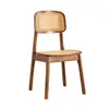 Cadeira Kaman Transfronteiriça, Cadeira de Rattan, Cadeira de Madeira Maciça para Lazer em Pousada, Cadeira para Restaurante Comercial e Loja de Chá com Leite, Cadeira Kaman Retrô