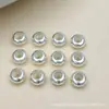 Cuentas de silicona con baño de oro de 18k para posicionamiento, cuentas de ábaco, cuentas ajustables para collares, cuentas para pulseras DIY, cuentas espaciadoras, accesorios para joyería