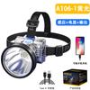 Linterna frontal para pesca nocturna Batería de litio de larga duración Linterna Camping al aire libre Impermeable Montada en la cabeza Lámpara de minero Luz LED Iluminación exterior