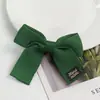Accesorio para el pelo de clip con lazo de tela con logo y correa de espiga estilo coreano, accesorio para el pelo, juguete para mascotas, ropa de muñeca, accesorios para funda de teléfono