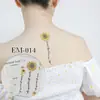 Nuevas Pegatinas de Tatuaje de Flores Impermeables de Rui Ka Long, Pegatinas Faciales, Pegatinas para Brazos, Unisex, Pequeñas Pegatinas de Margarita Más Vendidas