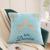 Fabricante de Textiles para el Hogar de Nantong Funda de Almohada de Chenilla Tamaño 45X45 Almohada para Coche Cama Mesita de Noche Bordado Creativo