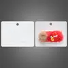 Cartão clip liso, sem impressão 9*7.1 Plástico PVC Cartão de embalagem para joias, à prova d'água e resistente ao desgaste Cartão de display para grampos