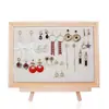 Accesorios Creativos de Madera Maciza para Exhibir Joyas Estante para Pendientes Exhibidor de Collares y Pulseras Estante de Almacenamiento de Joyas Set de Estantes para Joyas