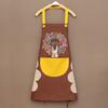 Delantal de conejito para uso doméstico, impermeable, a prueba de aceite, borrable, sin mangas, con cuello halter, para publicidad, venta al por mayor