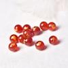 Ágata Roja Natural 12 Signos del Zodíaco Bronceado Cuentas del Zodíaco Pulsera de Cuentas Accesorios DIY 8-14mm Calcedonia Negra