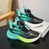 Nuevos Zapatos Deportivos para Niños 2026, Zapatos para Niños, Otoño e Invierno, Hebilla Giratoria para Niños Medianos y Grandes, Zapatos de Cuero para Niñas para Correr y Entrenamiento