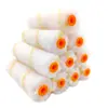 Rodillo pequeño de 4 pulgadas para pintura de látex, rodillo para pintar, núcleo de rodillo resistente a solventes de fusión en caliente, para recortar, sin puntos muertos