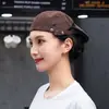Gorro de chef de hotel, gorra de trabajo para camarero, sombrero unisex para tiendas de pasteles y té de leche, boina para cocina y catering con logotipo impreso