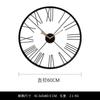 Reloj de pared romano de estilo americano, estilo retro industrial, reloj decorativo para gimnasio, reloj redondo de lujo con luz para restaurante.