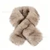 Bufanda de Piel Sintética tipo Sable para Otoño e Invierno, Bufanda Cálida para Exteriores para Mujer, Calentador de Cuello Espeso Popular, Moda Europea y Americana, Bufanda Versátil de Lujo Ligero