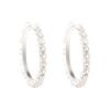 Joias Criativas Moda Europeia e Americana Brincos Grandes Full Diamond Brincos Tendência do Instagram Círculo Grande Novo com Pedras de Diamante