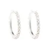 Brincos de argola com gradiente de diamantes completos Europa e Estados Unidos nova moda temperamento exagerado rede Brincos populares brincos femininos ins brincos estilo Hong Kong
