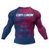 2026 Nuevo Llegada Impresión 3D Casual Transpirable Secado Rápido Deportes Fitness Correr Ajuste Delgado Manga Larga Camiseta Venta al por Mayor