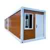 Casa Contenedor de Tracción Rápida con Grano de Madera Personalizada, Casa Contenedor para Vivir, Casa Contenedor Empaquetada, Oficina para Dormitorio, Casa Integrada Desmontable