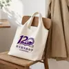 Sacola de compras ecológica, sacola de compras estampada, bolsa de lona, bolsa tote, sacola de presente promocional corporativo, impressão de logotipo personalizado
