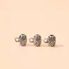 Hebilla de plata de Xizang colgante de collar hecho a mano diy aleación tendencia retro joyería cuerda de pulsera agujero para colgar cuentas de plata antiguas venta al por mayor