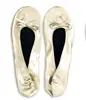 Sapatilhas de Ballet Dobráveis para Interior Sapatos de Dança para Casamento Cadarço Flats Sazonal Ilimitado Grátis