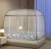 2026 Nuevo Modelo Sin Instalación Necesaria Mosquitero Tipo Yurta Mongol para Dormitorio en Casa, Mosquitero de Cobertura Total Adecuado para Camas Individuales y Dobles
