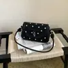 Bolsa Feminina de Axila 2026 Novo Modelo Senmeng Verão Bolinhas Bolsa de Ombro para Trabalho Deslocamento Bolsa Transversal Pequena Quadrada