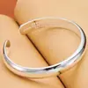 Pulseira Lisa do Sutra do Coração para Mulheres, Pulseira Simples e Fashion da Consorte Imperial, Pulseira Aberta de Estilo Étnico, Joia de Mão, Dropshipping