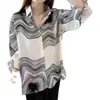 Camisa personalizada de diseñador para mujer, nuevo estilo coreano otoño 2026, holgada y favorecedora, adecuada para ir al trabajo y uso casual, top de moda