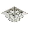 Lámpara de Techo de Cristal LED Transfronteriza Cuadrada Redonda Acero Inoxidable Cristal K9 Entrada Pasillo Corredor Balcón