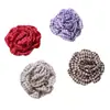 Moda Ins Estilo Coreano Tela de Encaje Cuadros Rosa Pasador DIY Goma para el Cabello Accesorio para el Cabello Broche Ropa Accesorios Florales