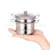 Mini cocina de simulación de acero inoxidable lindo cuchillo Yunque colador palillos fabricante de fideos pequeños utensilios de cocina