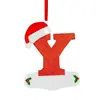 Decoración Navideña 2D Transfronteriza Letras Árbol de Navidad Colgante Yikoulian 26 Letras Decoración Navideña Festiva para el Hogar