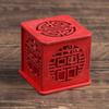 Suprimentos de casamento caixa de doces chinesa caixa de doces personalizada criativa de madeira de madeira oca caixa de doces
