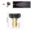 Pistola de água para lavadora de alta pressão Amazon bico de conexão rápida M14 bico de aço inoxidável 5 cores pistola de água para lavagem de carro conector 1/4