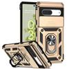 Funda de teléfono adecuada para Google 8Pro con anillo de soporte y ventana deslizante, Funda protectora magnética anticaída para Google Pixel 11