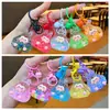 Chaveiro Mini Bolinho de Arroz Tendência do Tiktok Areia Fluida de Óleo Acessório DIY Pingente de Chaveiro Ornamento da Moda